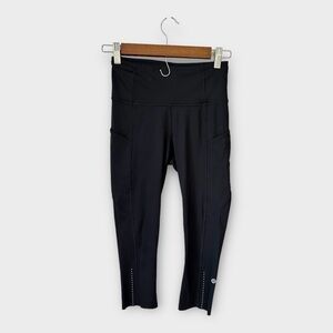 Lululemon Fast and Free Nulux Leggings – Crop II Black, 4